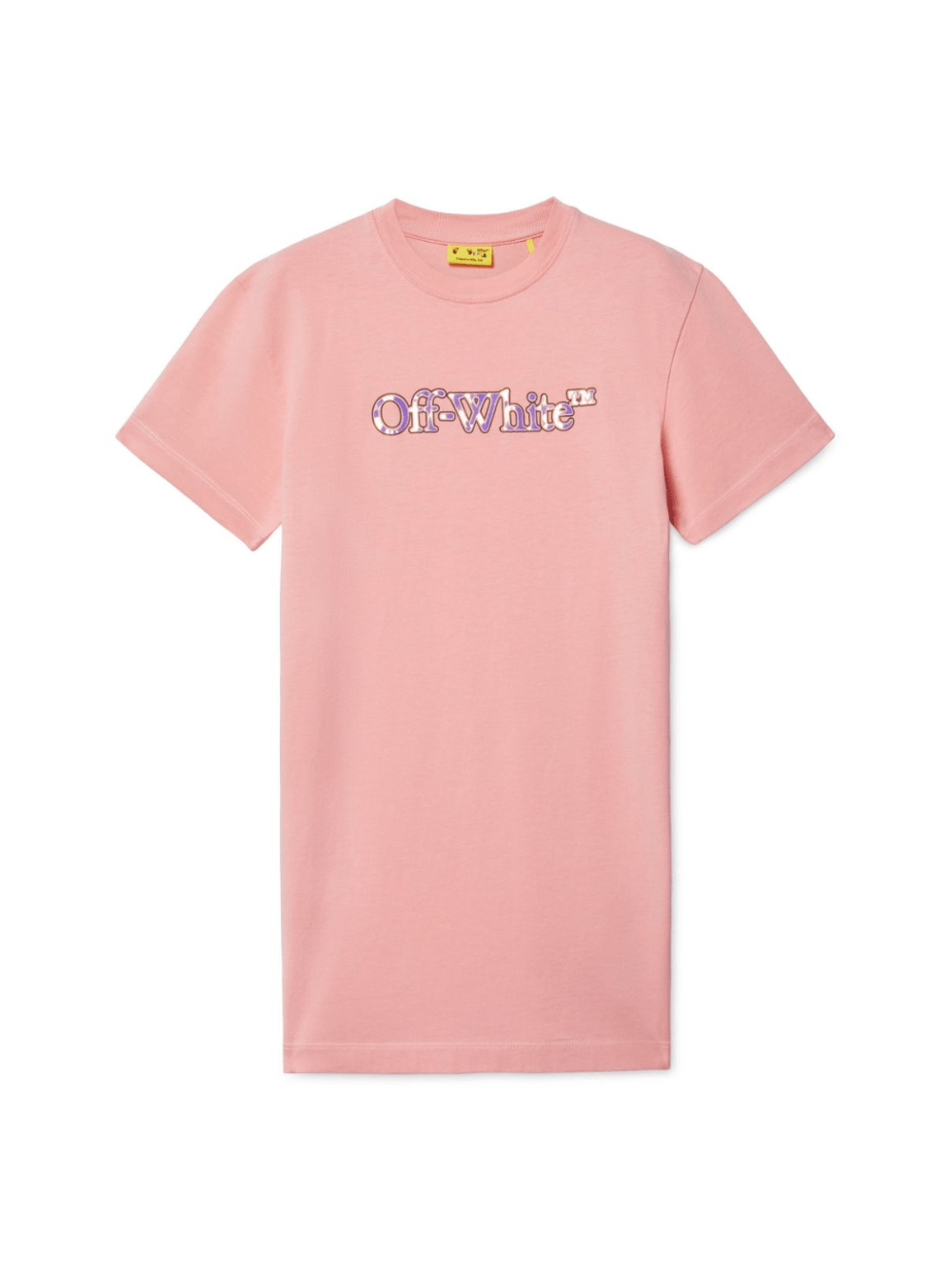 Abito Big Bookish per bambina Off - White Kids rosa con orlo dritto - Rubino Kids