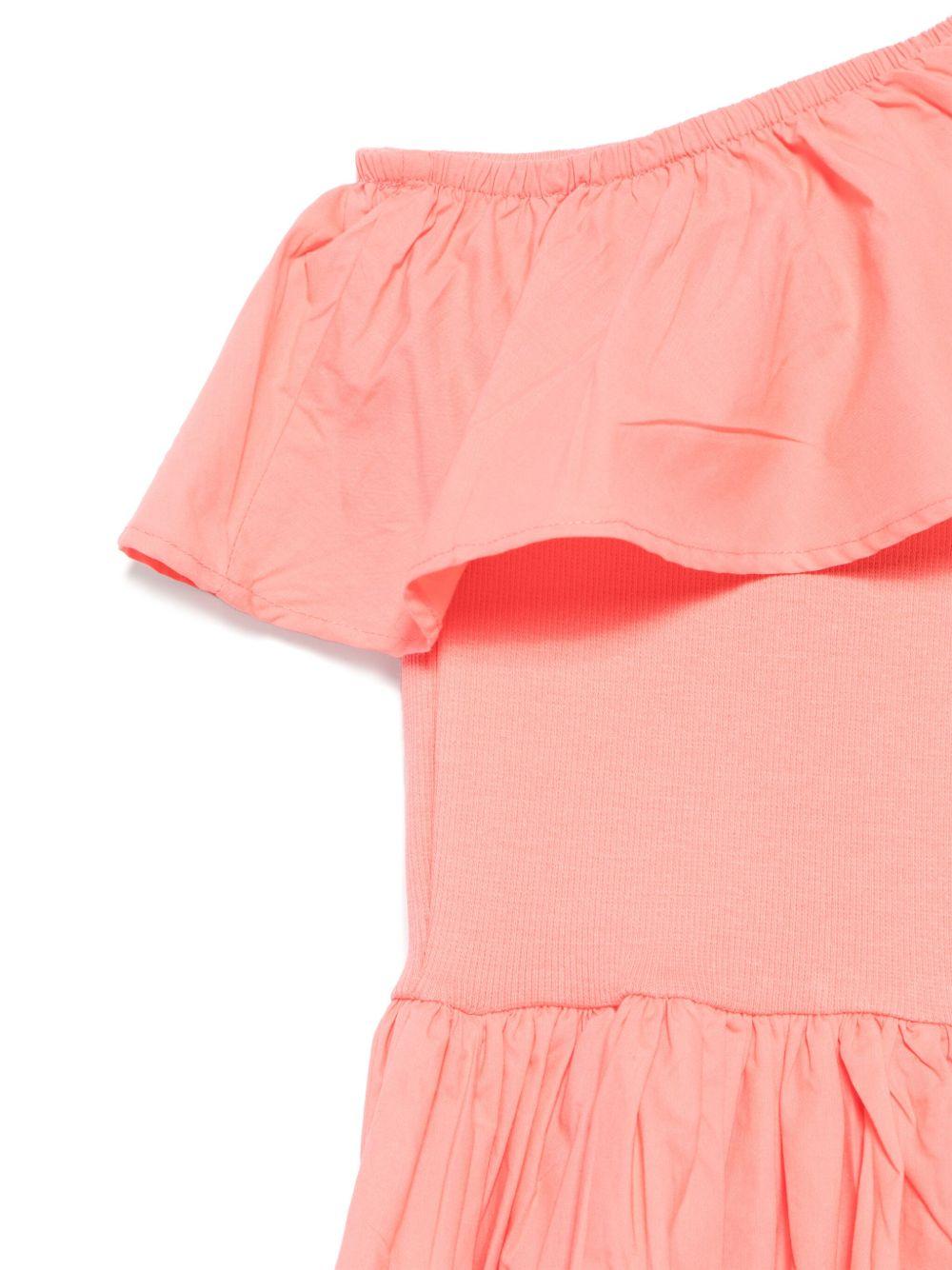 Abito Chloey per bambina Molo rosa con ruches - Rubino Kids