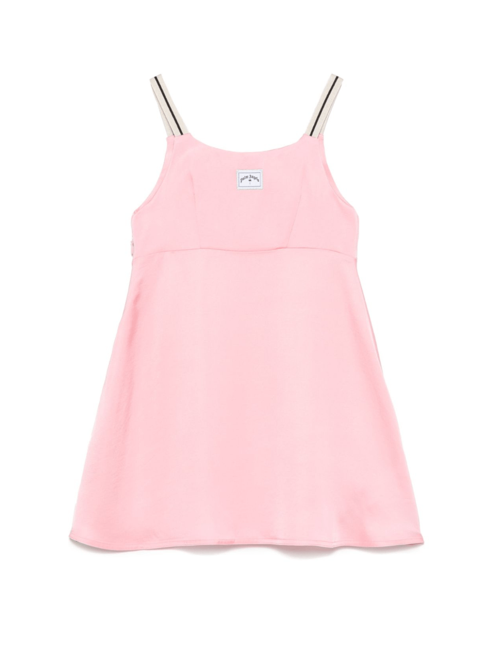 Abito con applicazione per bambina Palm Angels Kids rosa con scollo ampio - Rubino Kids
