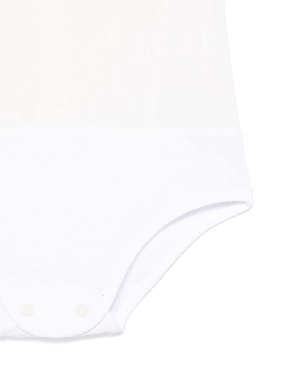 Abito con ricamo per neonata La Stupenderia rosa con maniche corte - Rubino Kids