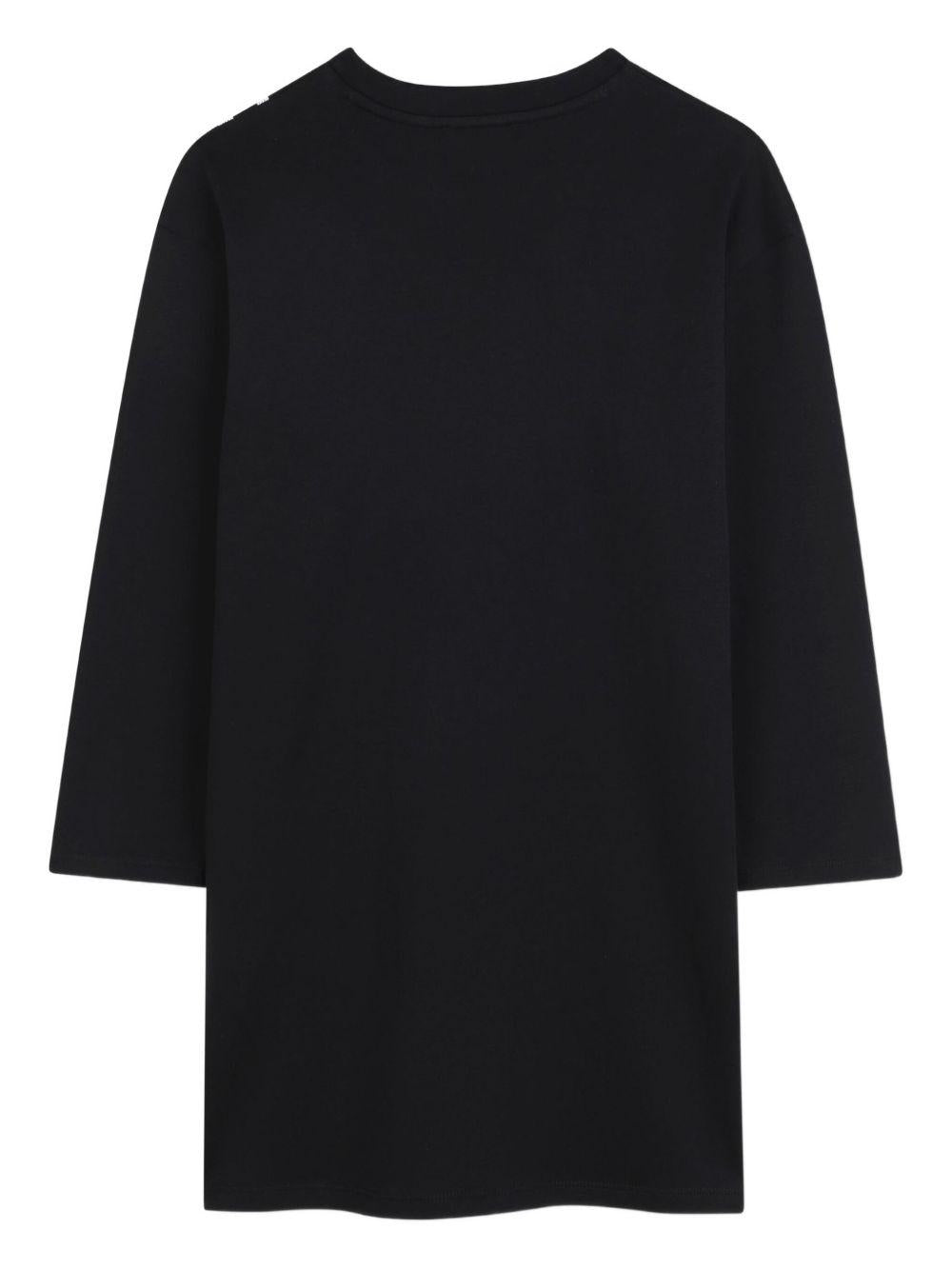 Abito corto Snapshot per bambina Marc Jacobs Kids nero con stampa - Rubino Kids