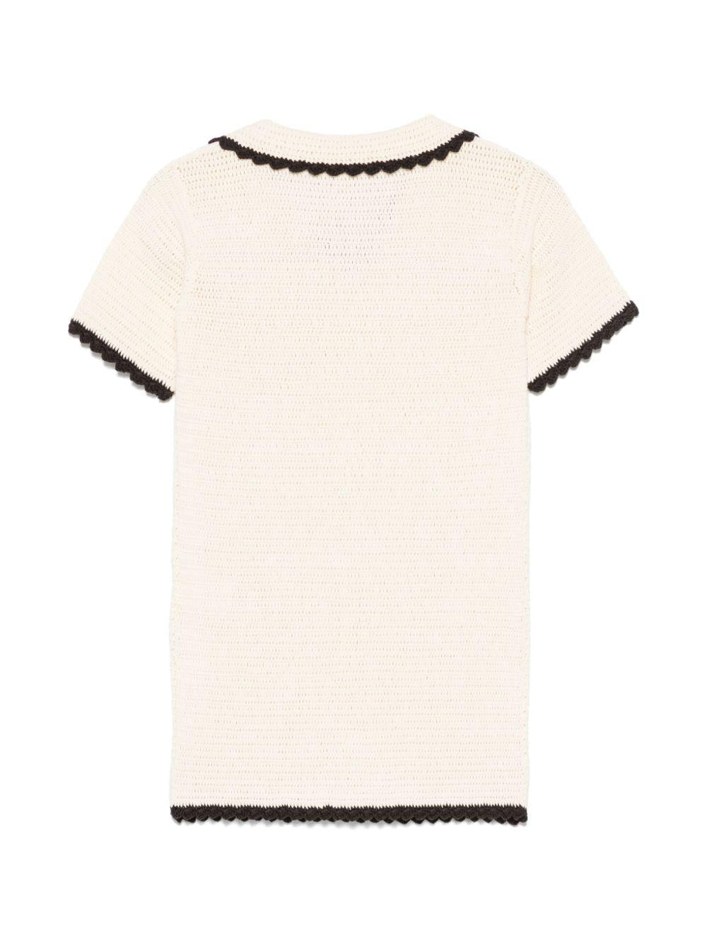 Abito Elaine per bambina Bonpoint beige con scollo a V - Rubino Kids