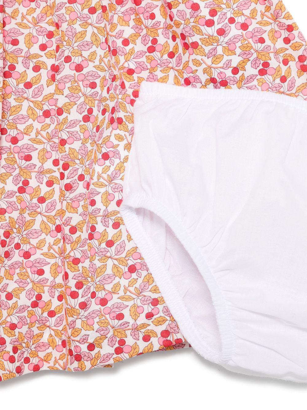 Abito Liberty per neonata Il Gufo rosa con pantaloncini abbinati - Rubino Kids