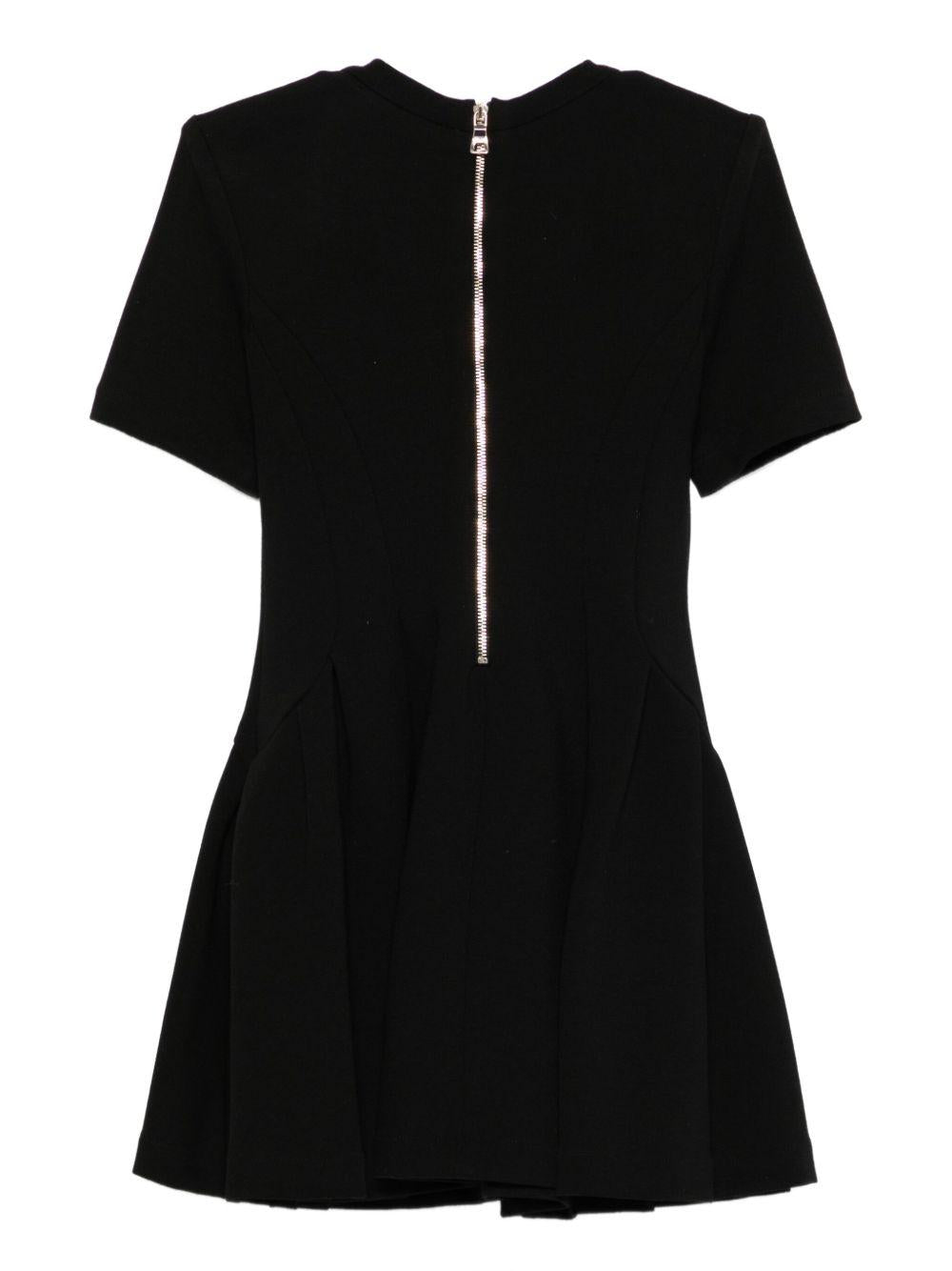 Abito per bambina Balmain Kids nero a maniche corte - Rubino Kids