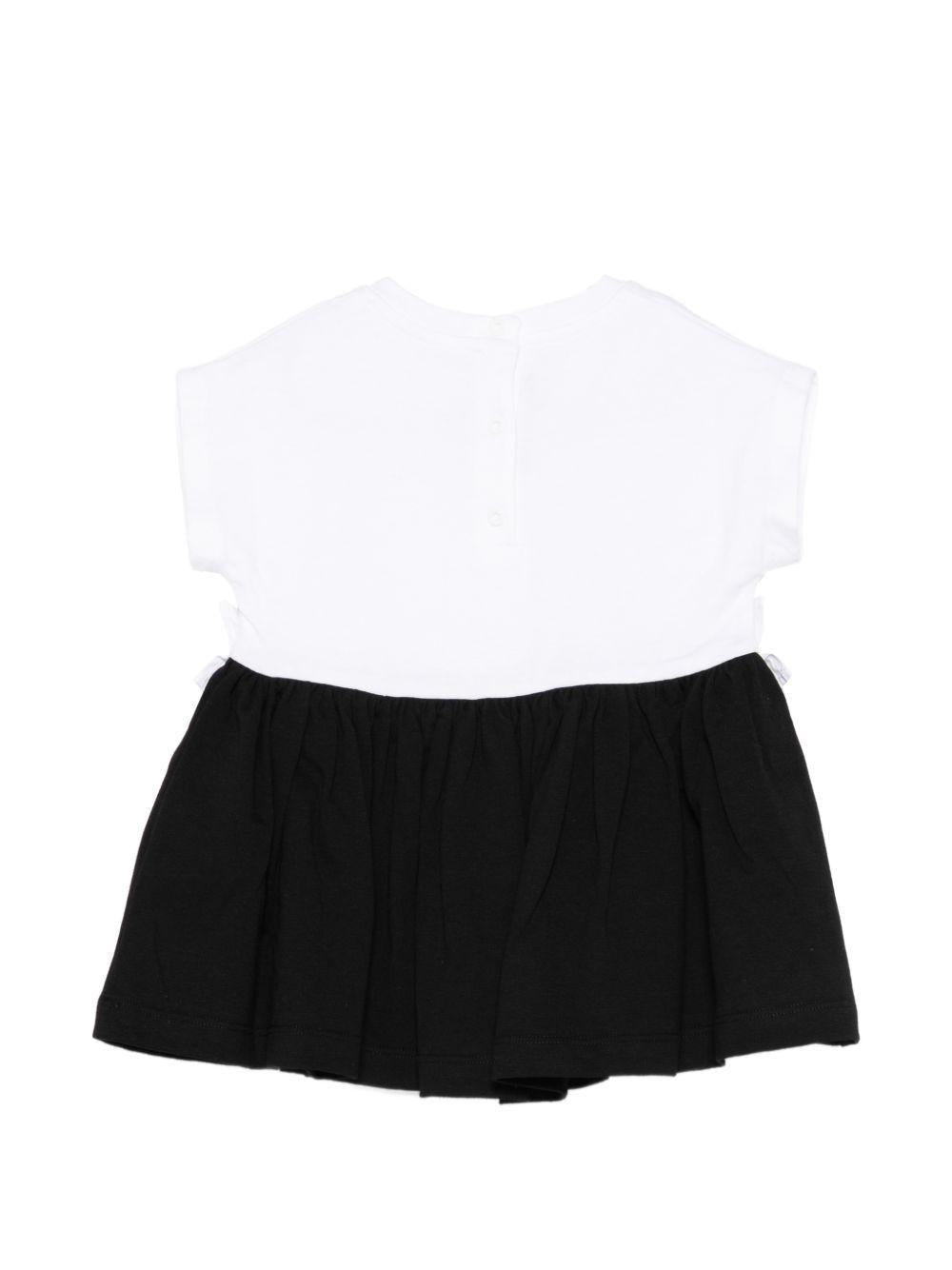 Abito per bambina Balmain Kids nero con ruches - Rubino Kids