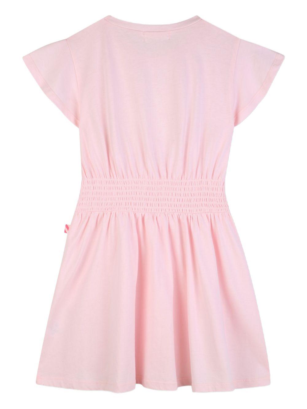 Abito per bambina Billieblush rosa con arricciatura in vita - Rubino Kids