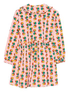 Abito per bambina Bobo Choses rosa con stampa a dadi - Rubino Kids