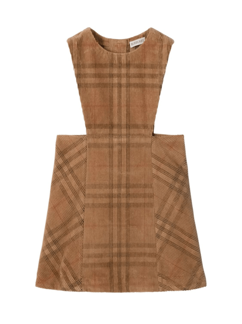 Abito per bambina Burberry Kids beige con motivo Vintage Check - Rubino Kids