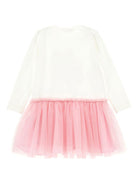 Abito per bambina Disney x Monnalisa bianco con gonna in tulle linea Stitch - Rubino Kids