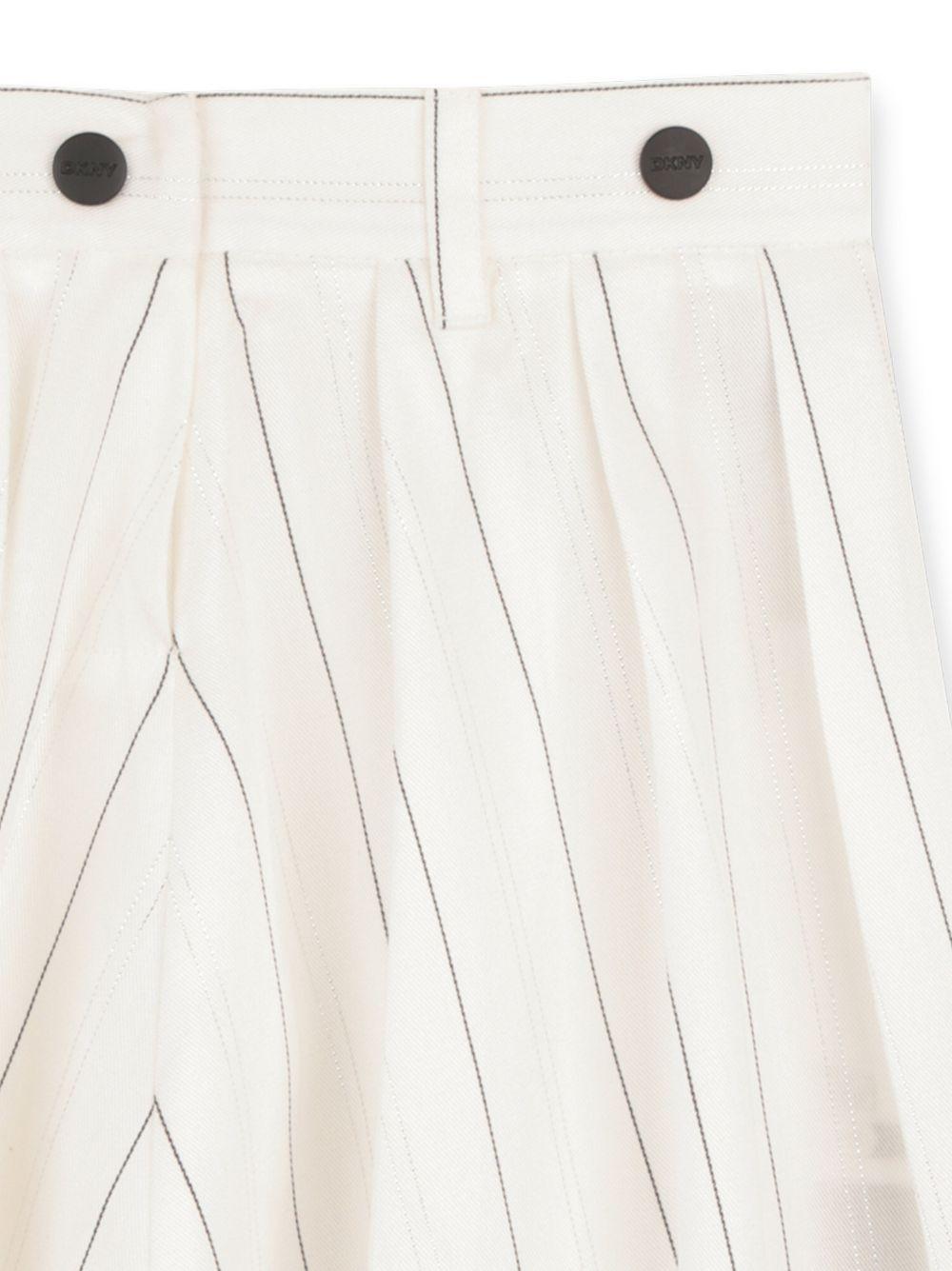 Abito per bambina Dkny Kids bianco con motivo gessato - Rubino Kids