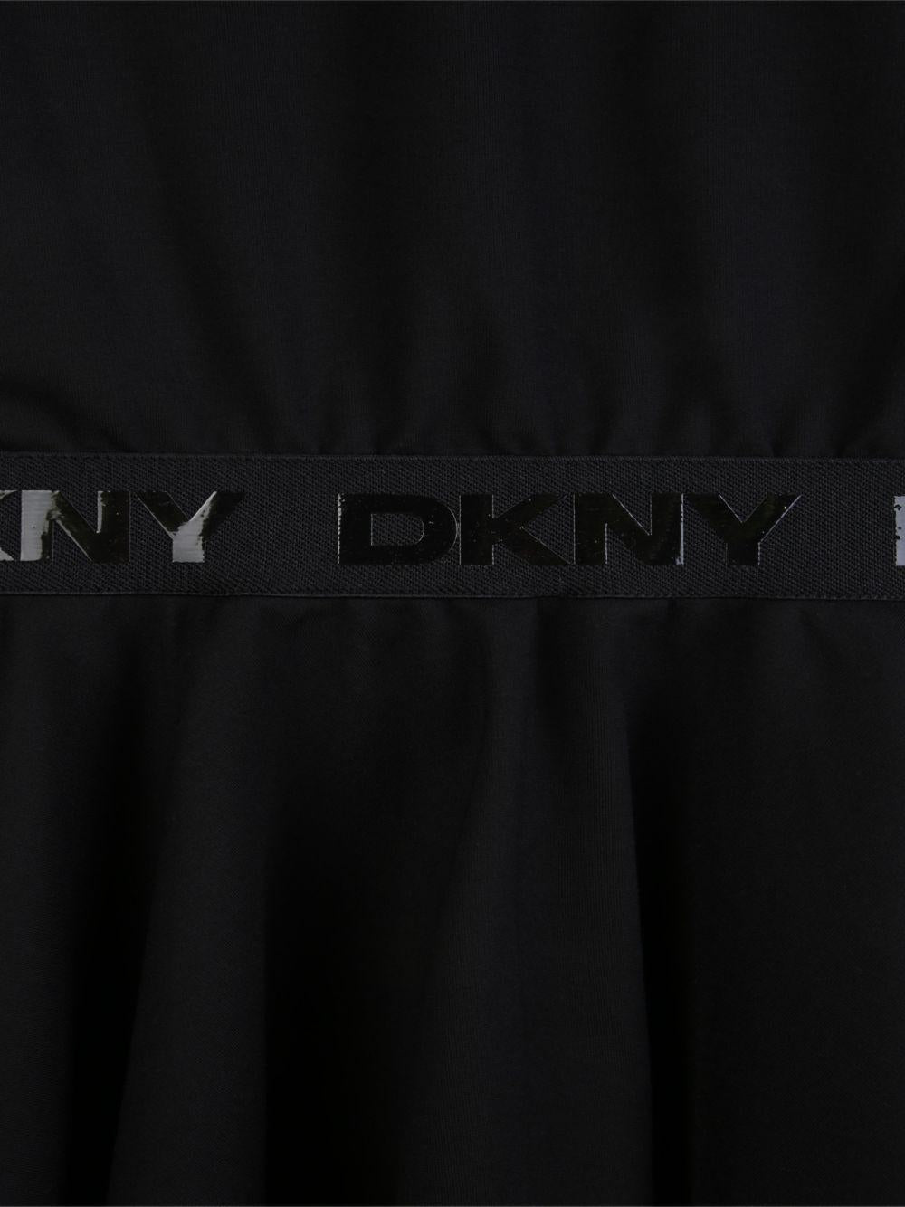 Abito per bambina Dkny Kids nero a trapezio - Rubino Kids