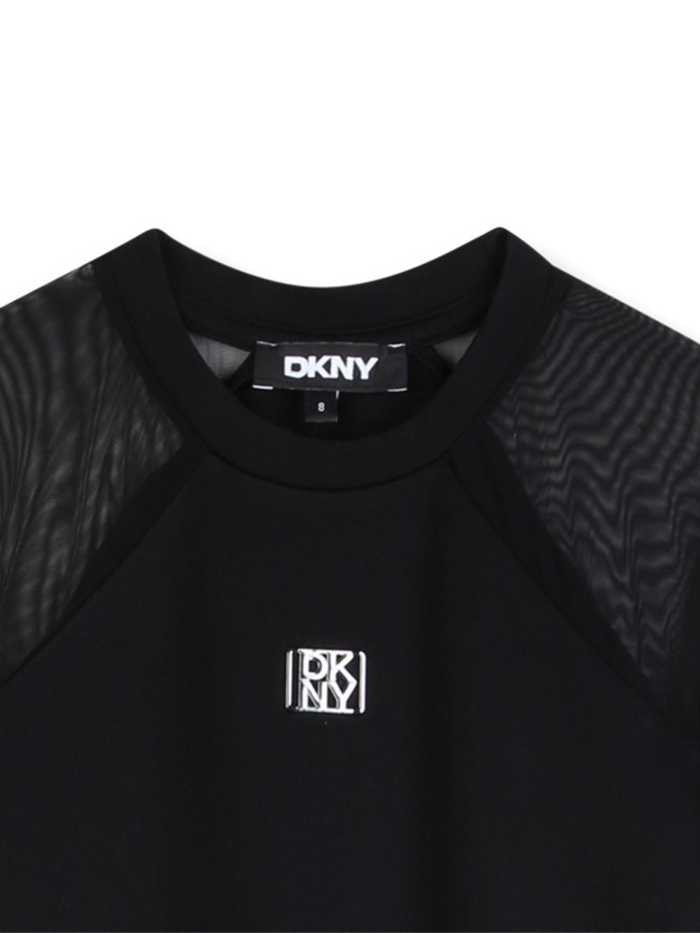 Abito per bambina Dkny Kids nero a trapezio - Rubino Kids