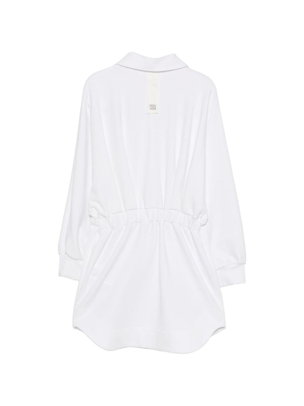 Abito per bambina Douuod Kids bianco con colletto classico - Rubino Kids