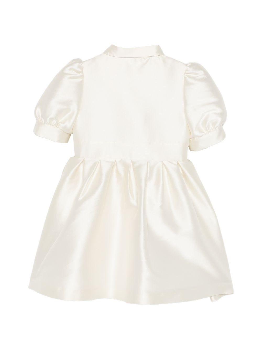 Abito per bambina Elie Saab bianco con colletto classico - Rubino Kids