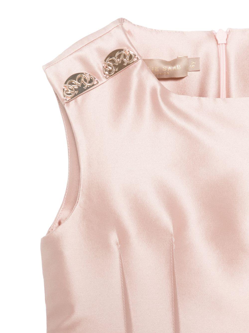 Abito per bambina Elie Saab Junior rosa con decorazioni sulle spalle - Rubino Kids