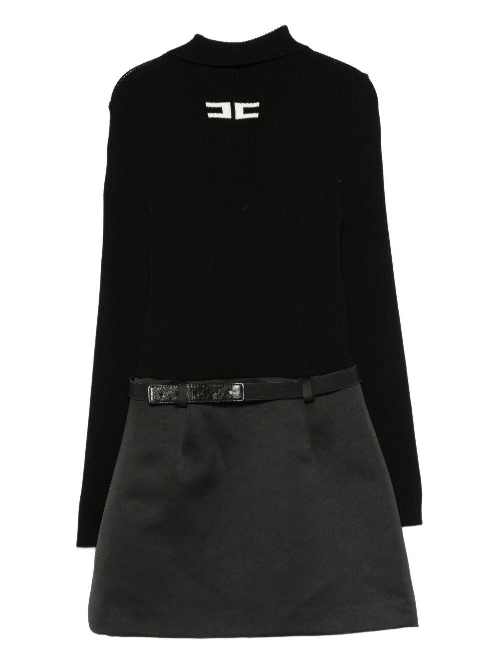 Abito per bambina Elisabetta Franchi La Mia Bambina nero con cerniera - Rubino Kids