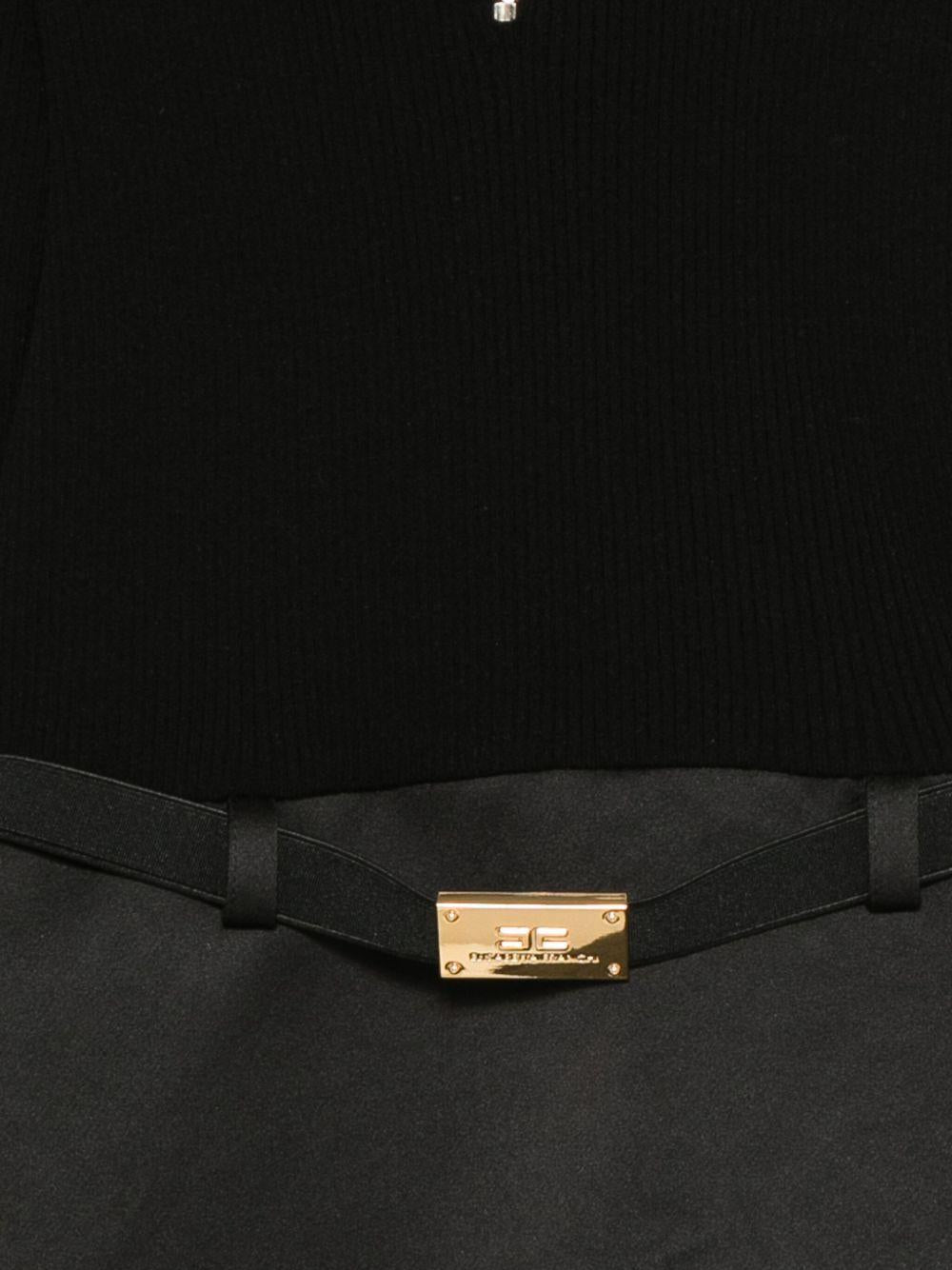 Abito per bambina Elisabetta Franchi La Mia Bambina nero con cerniera - Rubino Kids