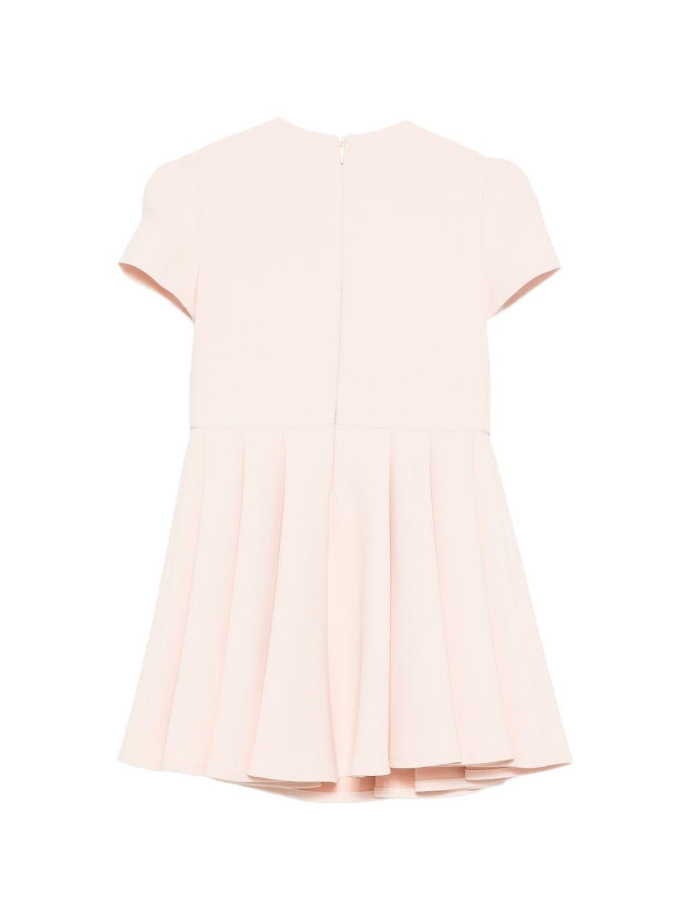 Abito per bambina Elisabetta Franchi La Mia Bambina rosa con logo sul davanti - Rubino Kids