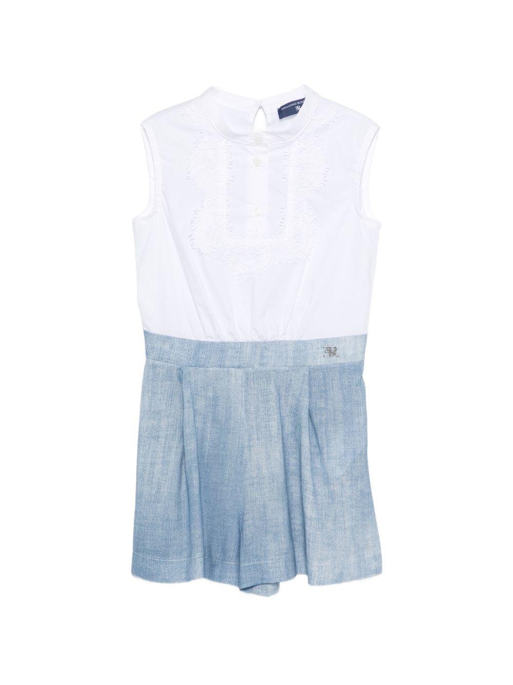 Abito per bambina Ermanno Scervino Junior multicolor con dettagli ricamati - Rubino Kids