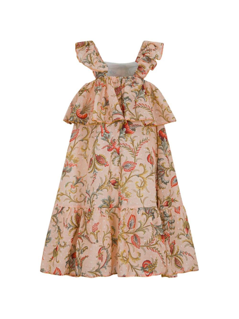 Abito per bambina Etro Kids beige con motivo a pois - Rubino Kids