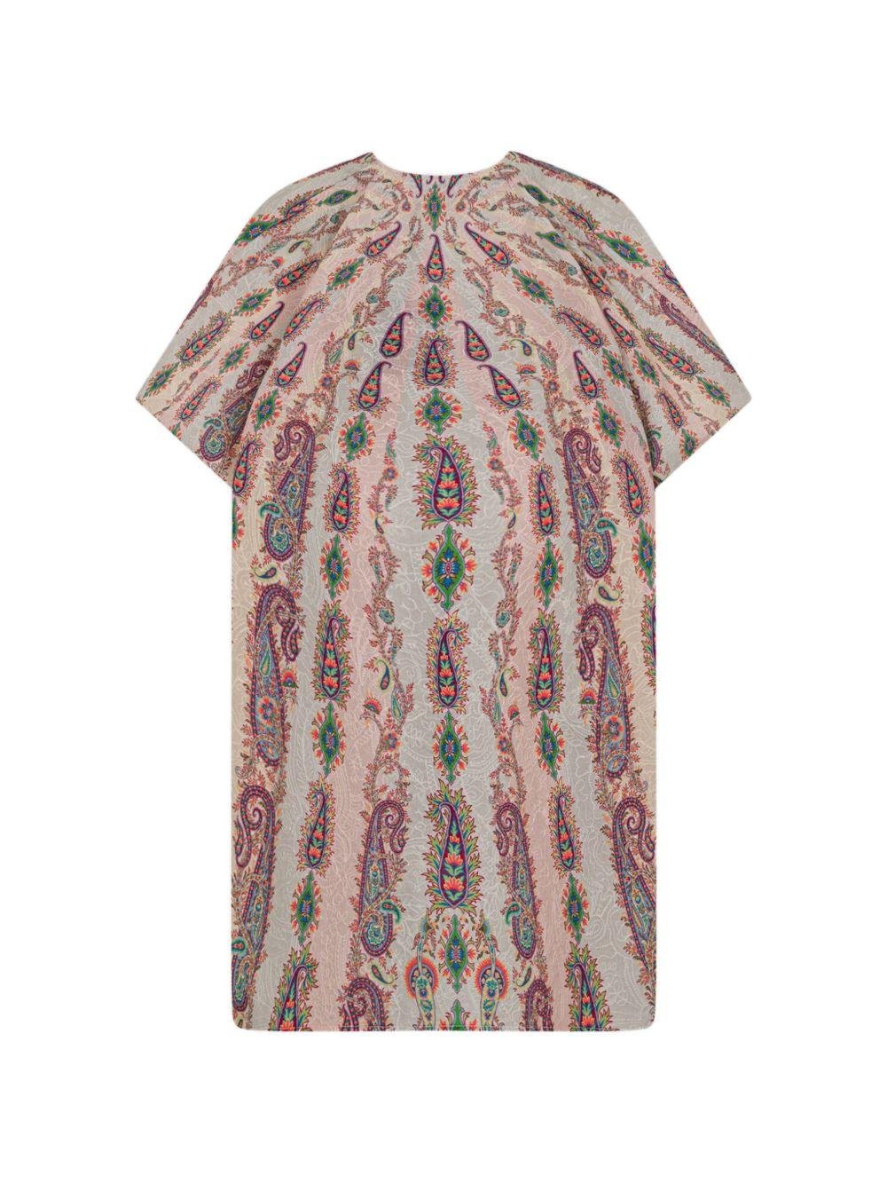 Abito per bambina Etro Kids beige con motivo paisley - Rubino Kids