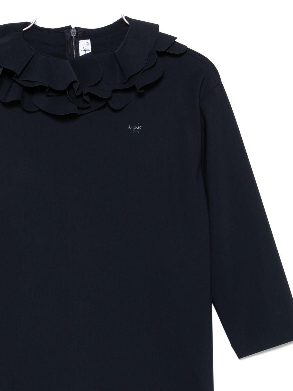 Abito per bambina Il Gufo blu con balze a strati - Rubino Kids