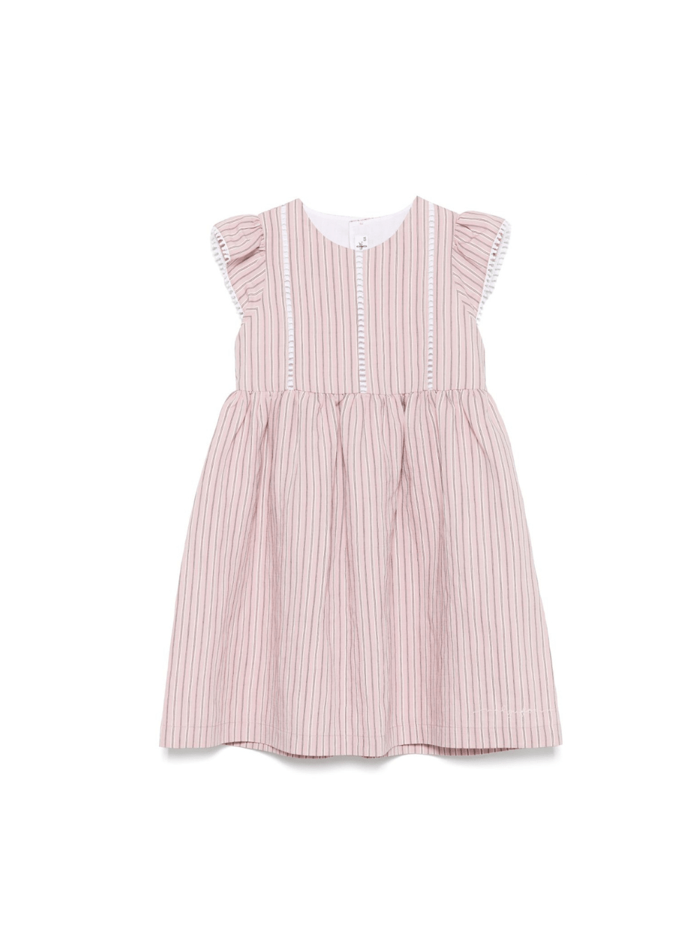 Abito per bambina Il Gufo rosa con motivo a righe verticali - Rubino Kids