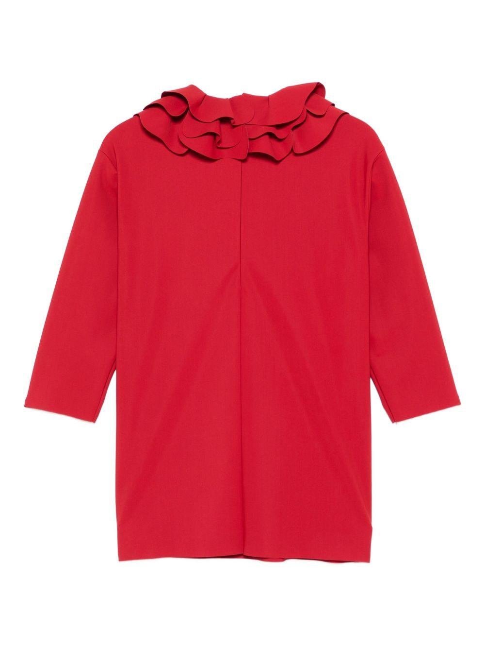 Abito per bambina Il Gufo rosso con balze a strati - Rubino Kids