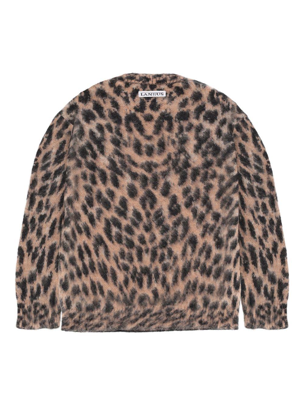 Abito per bambina Laneus Kids animalier a maniche lunghe - Rubino Kids