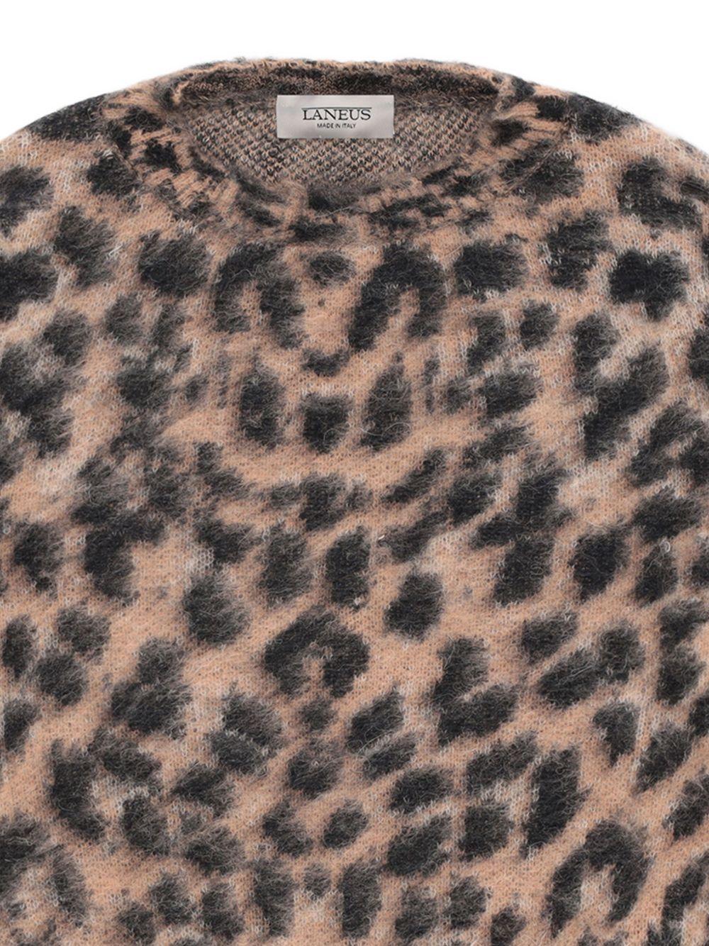 Abito per bambina Laneus Kids animalier a maniche lunghe - Rubino Kids