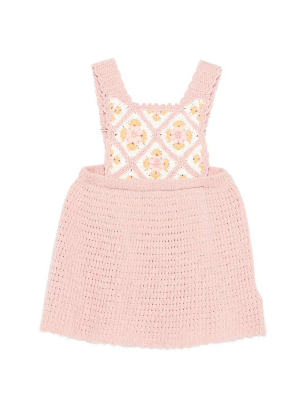 Abito per bambina Louise Misha rosa in crochet - Rubino Kids