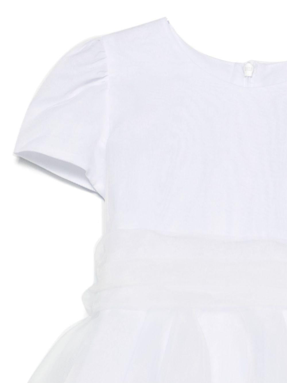 Abito per bambina Mariella Ferrari bianco con fiocco - Rubino Kids