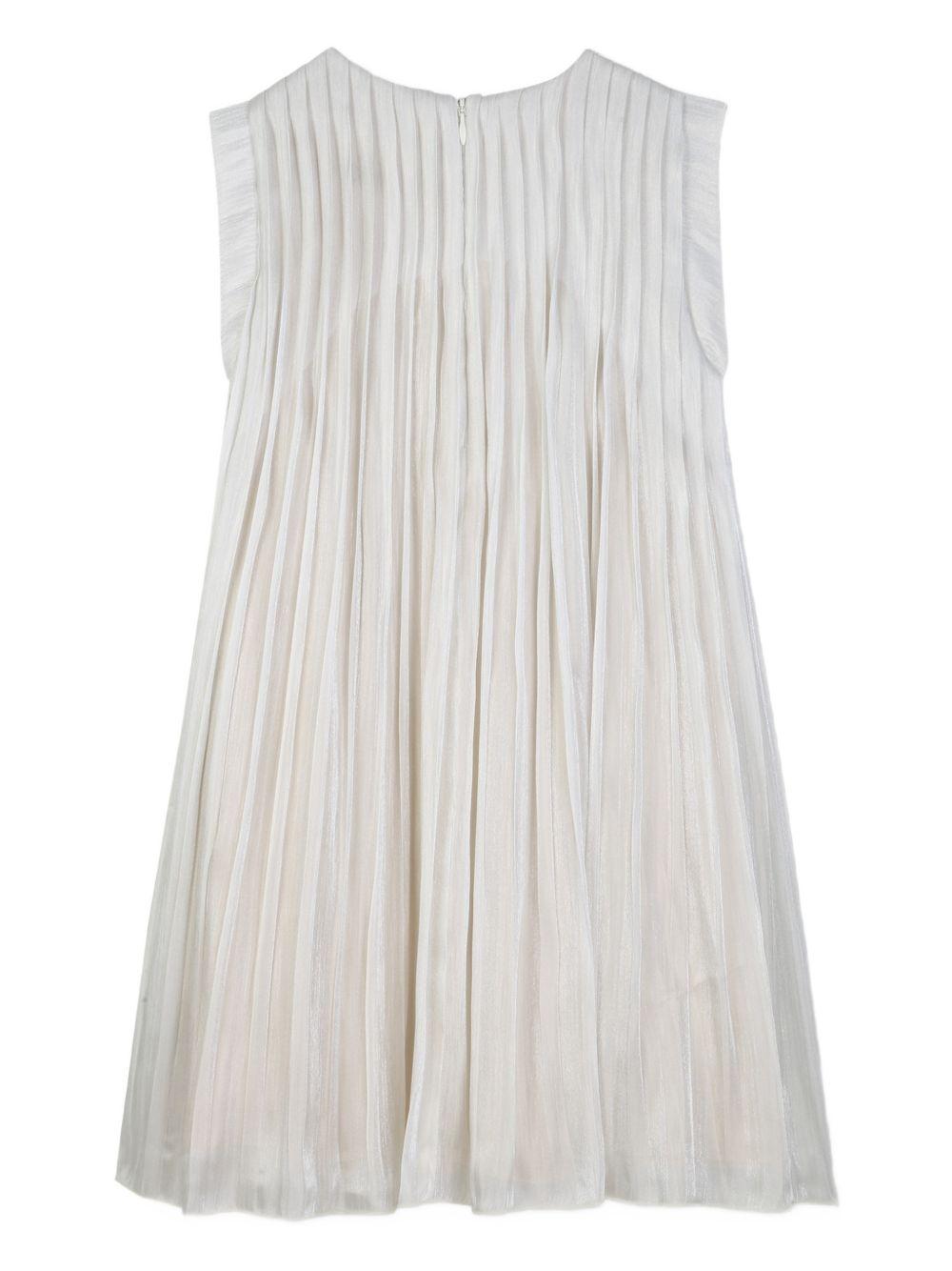 Abito per bambina Michael Kors Kids bianco plissettato - Rubino Kids