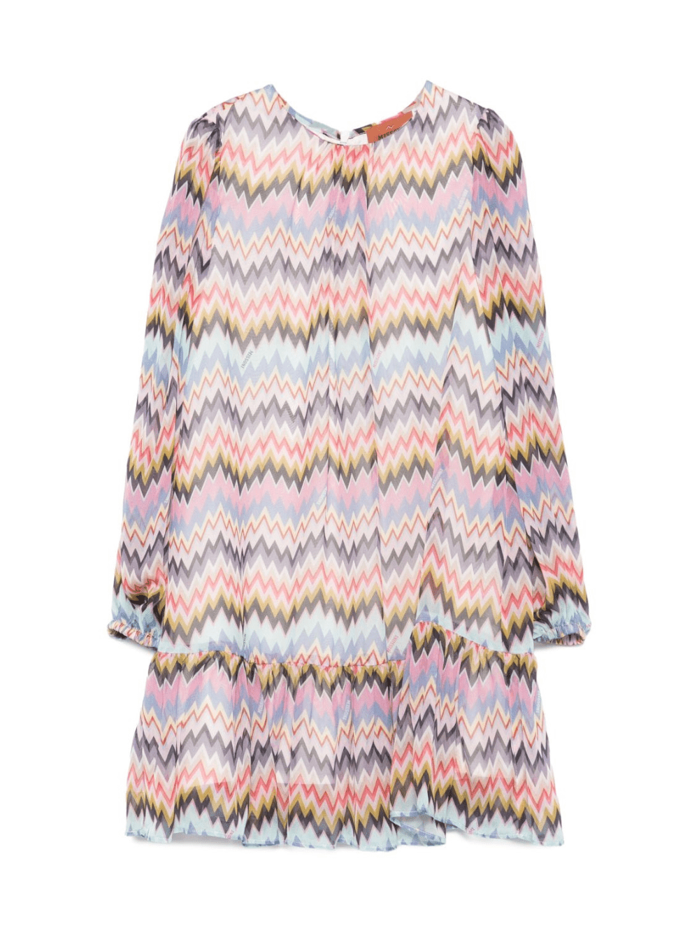 Abito per bambina Missoni Kids multicolore con motivo a zigzag - Rubino Kids