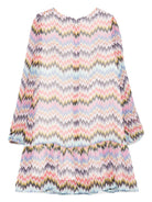 Abito per bambina Missoni Kids multicolore con motivo a zigzag - Rubino Kids