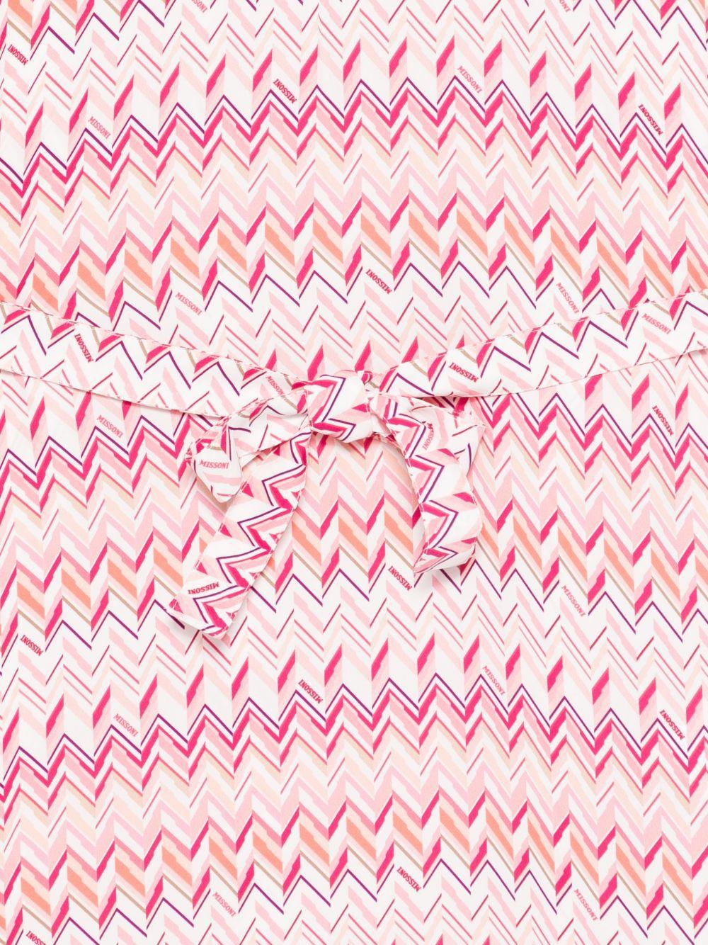 Abito per bambina Missoni Kids rosa a zig zag - Rubino Kids