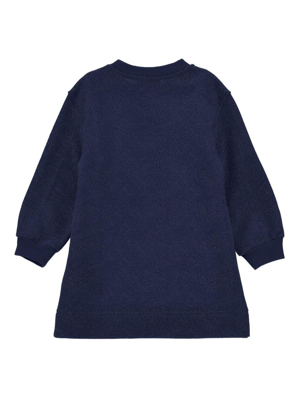 Abito per bambina Monnalisa x Disney blu con stampa Minnie Mouse - Rubino Kids