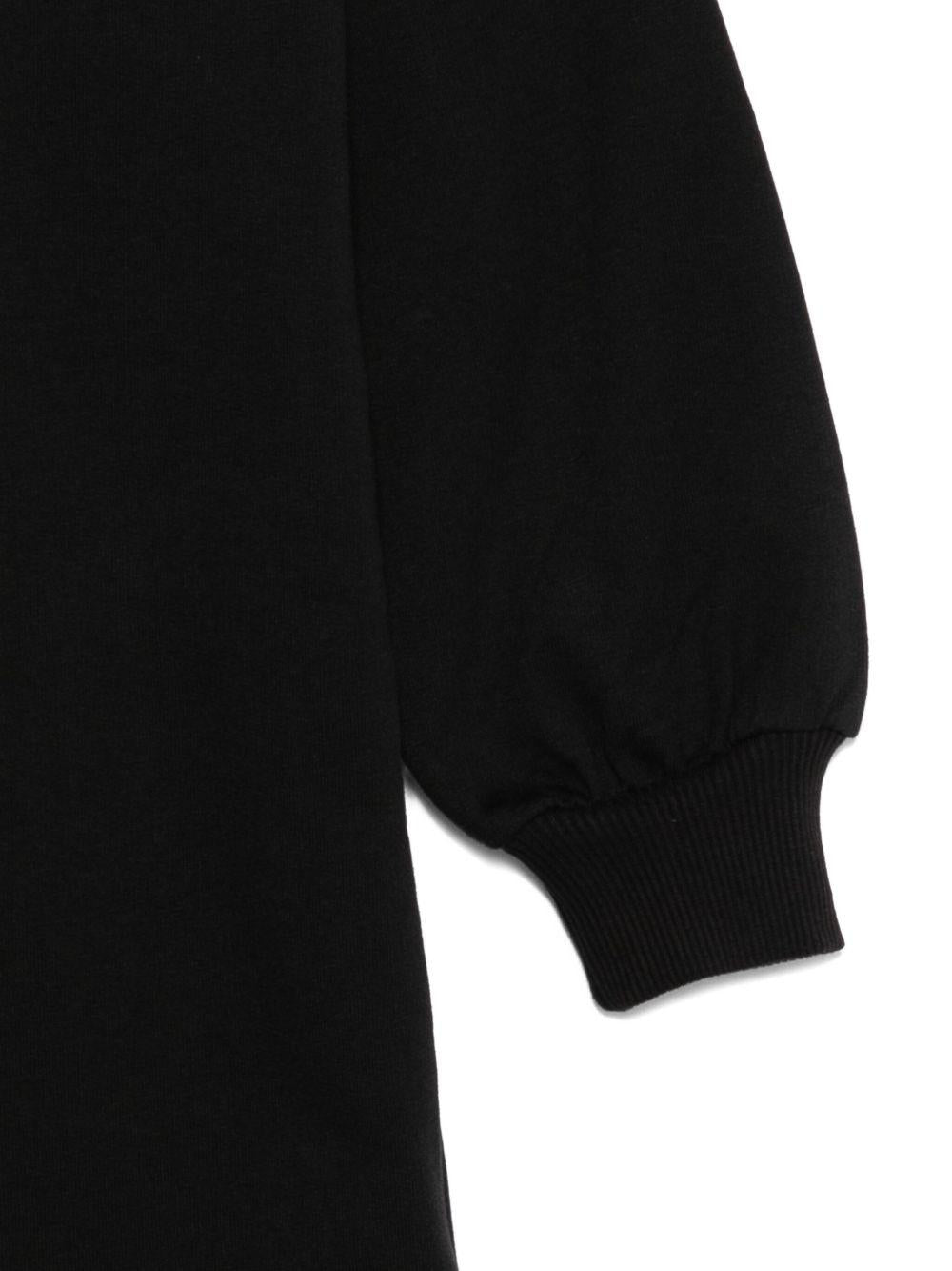 Abito per bambina Moschino Kids nero con stampa Teddy Bear - Rubino Kids