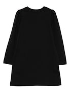 Abito per bambina Moschino Kids nero con stampa Teddy Bear - Rubino Kids