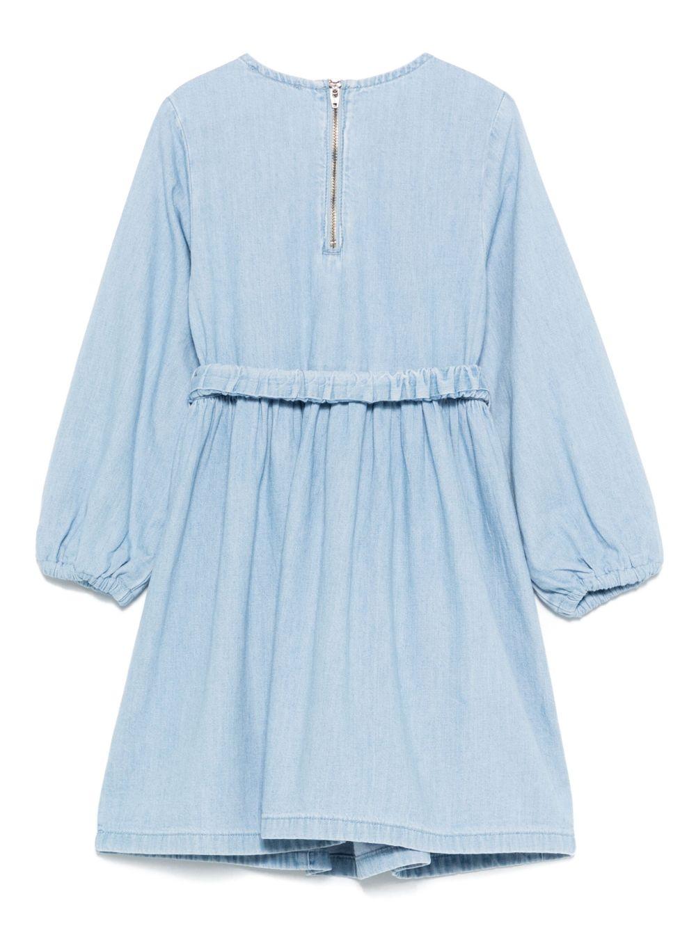 Abito per bambina Stella McCartney Kids denim con decorazione - Rubino Kids