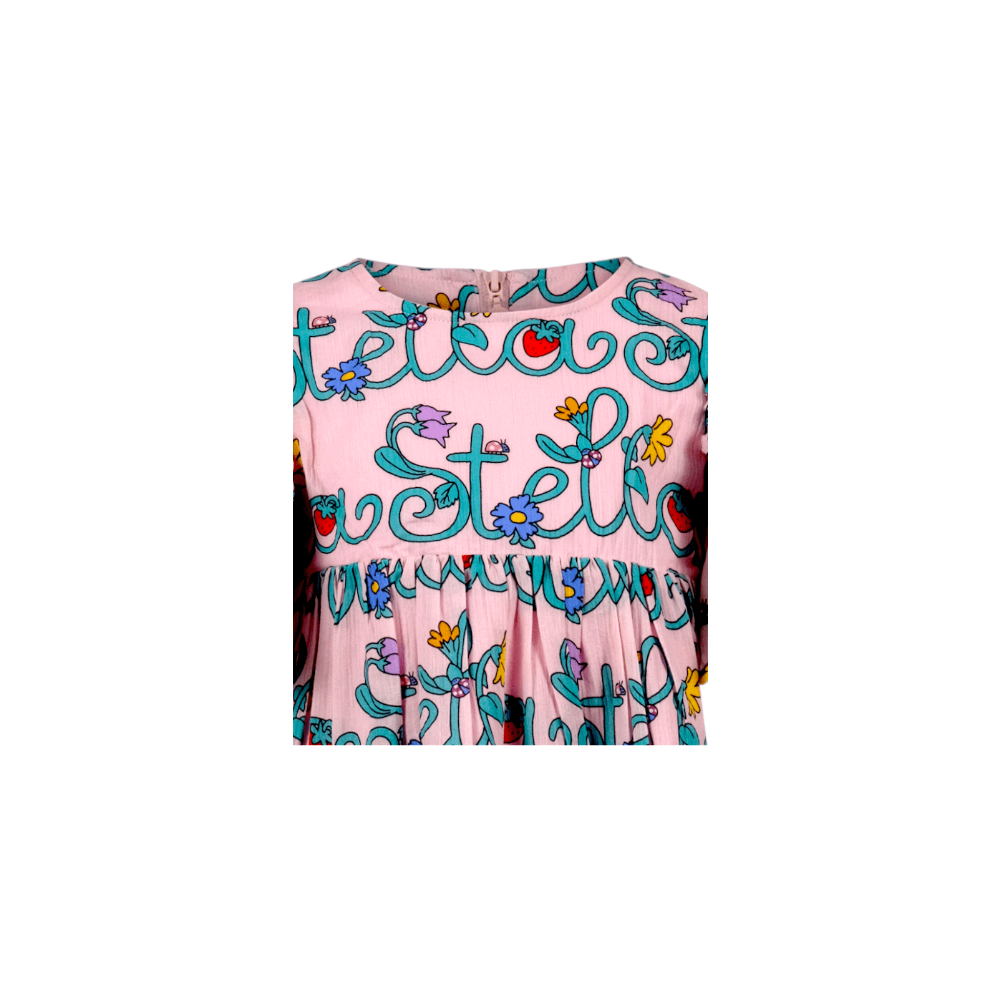 Abito per bambina Stella McCartney rosa con stampa all - over - Rubino Kids