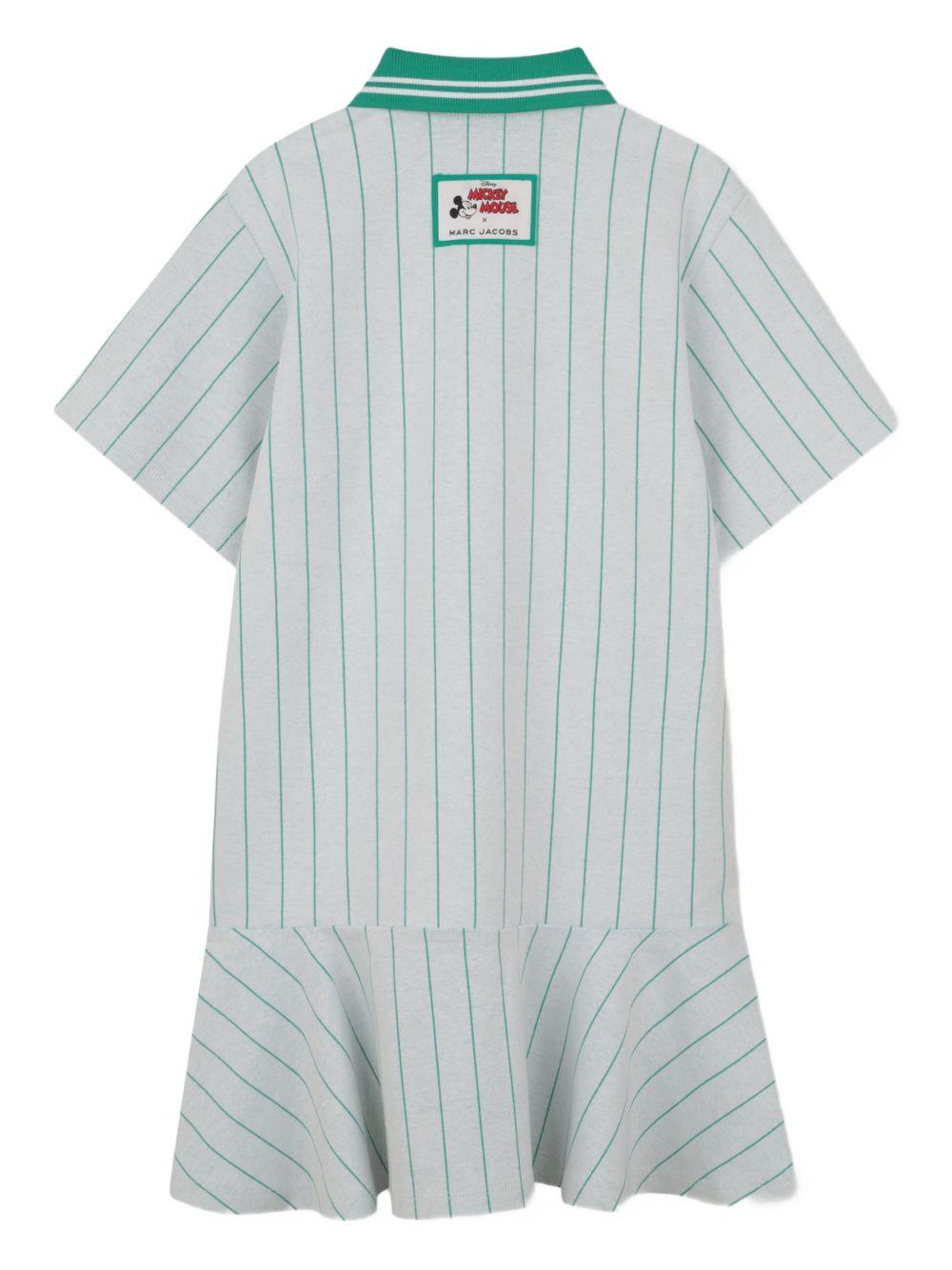 Abito per bambina The Marc Jacobs Kids x Disney grigio a righe con ruches - Rubino Kids