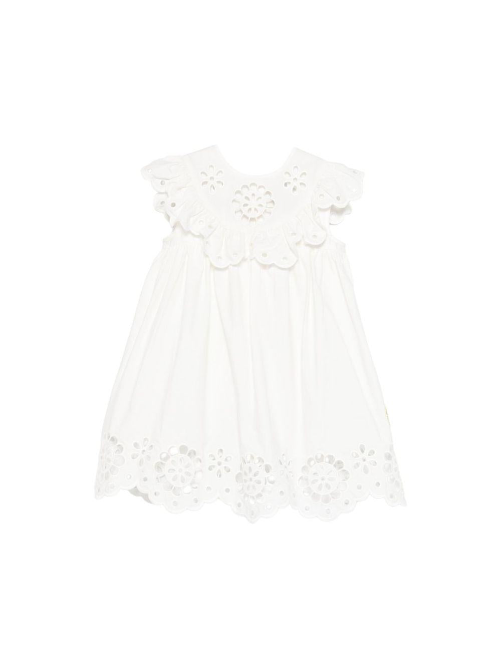 Abito per bambina Zimmermann Kids bianco con dettaglio floreale - Rubino Kids