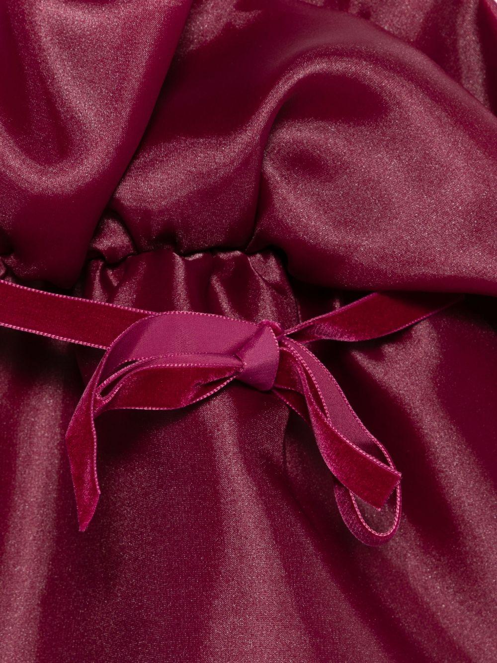 Abito per neonata A'lapage rosso con maniche a sbuffo - Rubino Kids