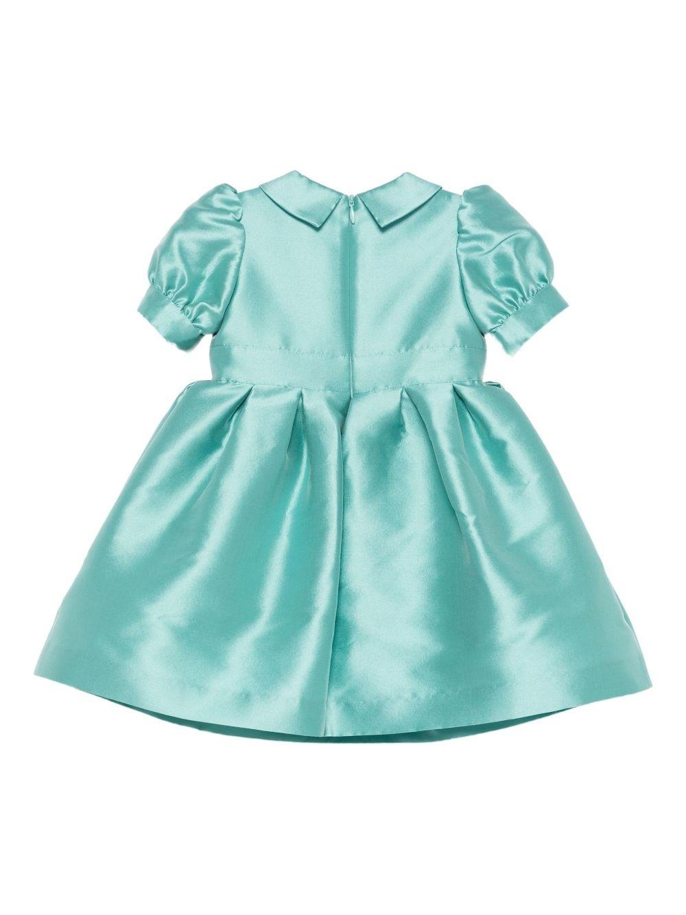 Abito per neonata Elie Saab Junior azzurro con decorazione a forma di rosa - Rubino Kids