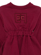 Abito per neonata Elisabetta Franchi La Mia Bambina rosso con logo ricamato - Rubino Kids