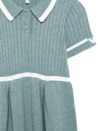 Abito per neonata Emporio Armani Kids verde con abbottonatura frontale corta - Rubino Kids