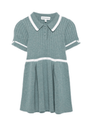 Abito per neonata Emporio Armani Kids verde con abbottonatura frontale corta - Rubino Kids