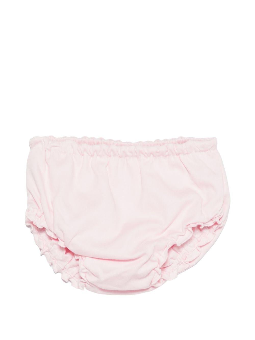 Abito per neonata Givenchy Kids rosa con colletto alla Peter Pan - Rubino Kids