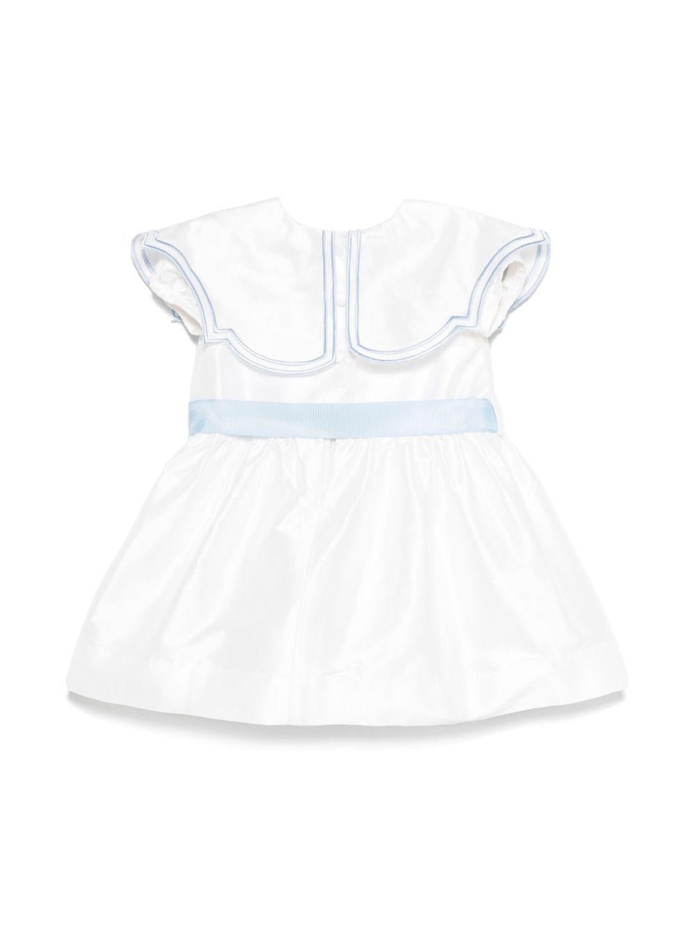 Abito per neonata JESURUM BABY Elettra bianco con dettaglio fiocco - Rubino Kids